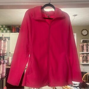 Womens XL Old Navy Pink Fleece Jacket